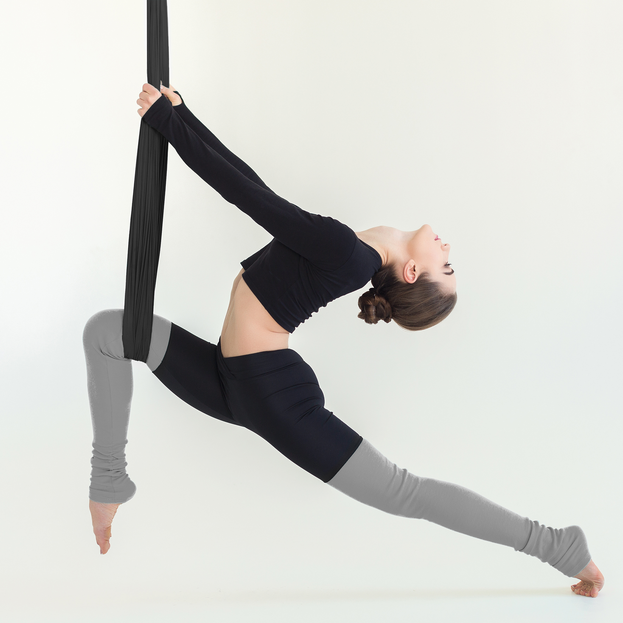 Ύφασμα Aerial Yoga Hammock Iris Nylon 40D 5 m – Μαύρη