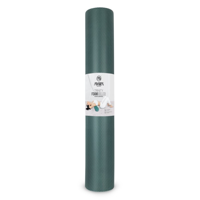 AMILA Foam Roller Trinity Φ15x90 cm –Teal Green