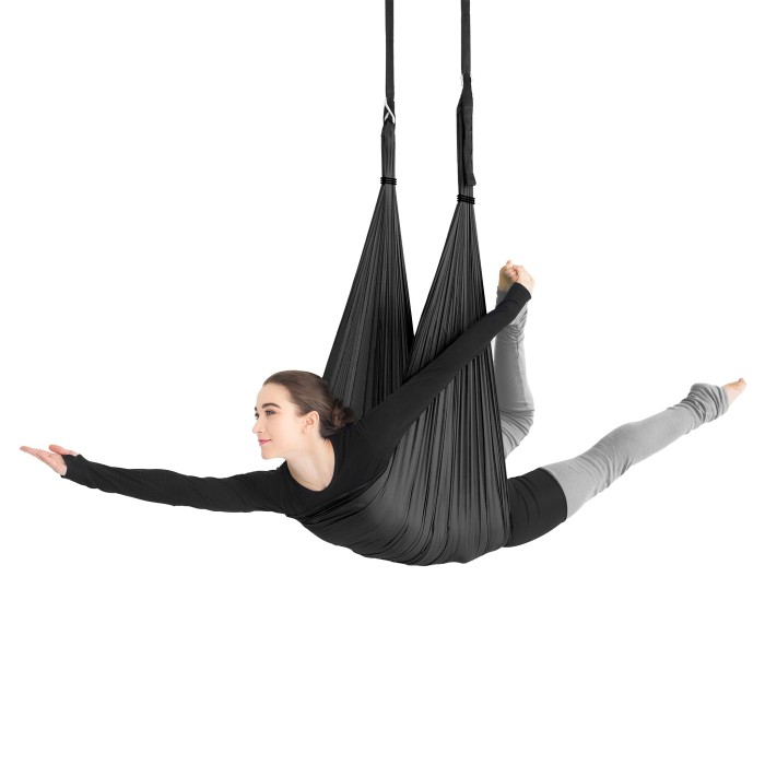 Ύφασμα Aerial Yoga Hammock Iris Nylon 40D 5 m – Μαύρη