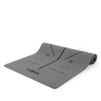 Στρώμα Yoga Pilates Trinity PU 183x65x0,4 cm - Graphite Grey