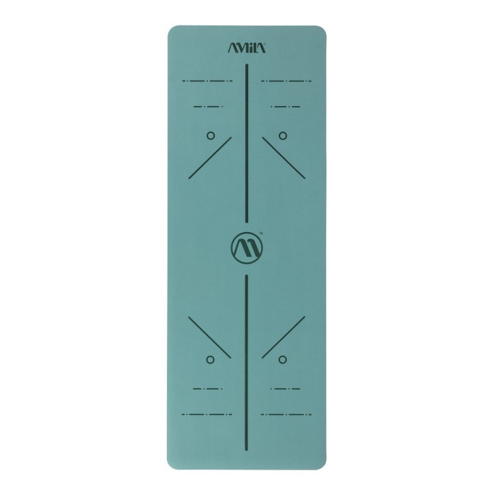 Στρώμα Yoga Pilates Trinity PU 183x65x0,4 cm - Teal Green