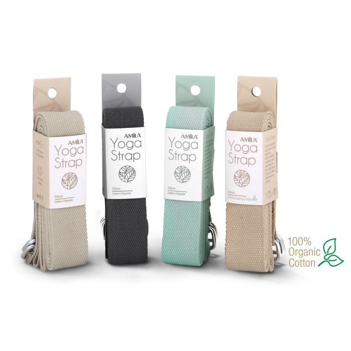 Ζώνη για Power Yoga AMILA Storm Grey