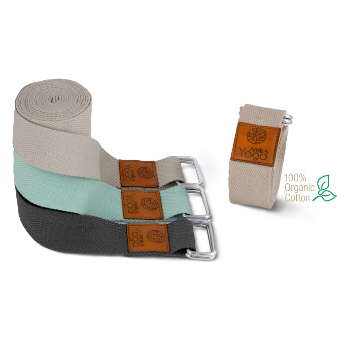 Ζώνη για Power Yoga AMILA Storm Grey